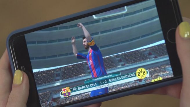 go to Kicken auf dem Smartphone: 'Pro Evolution Soccer 2017'